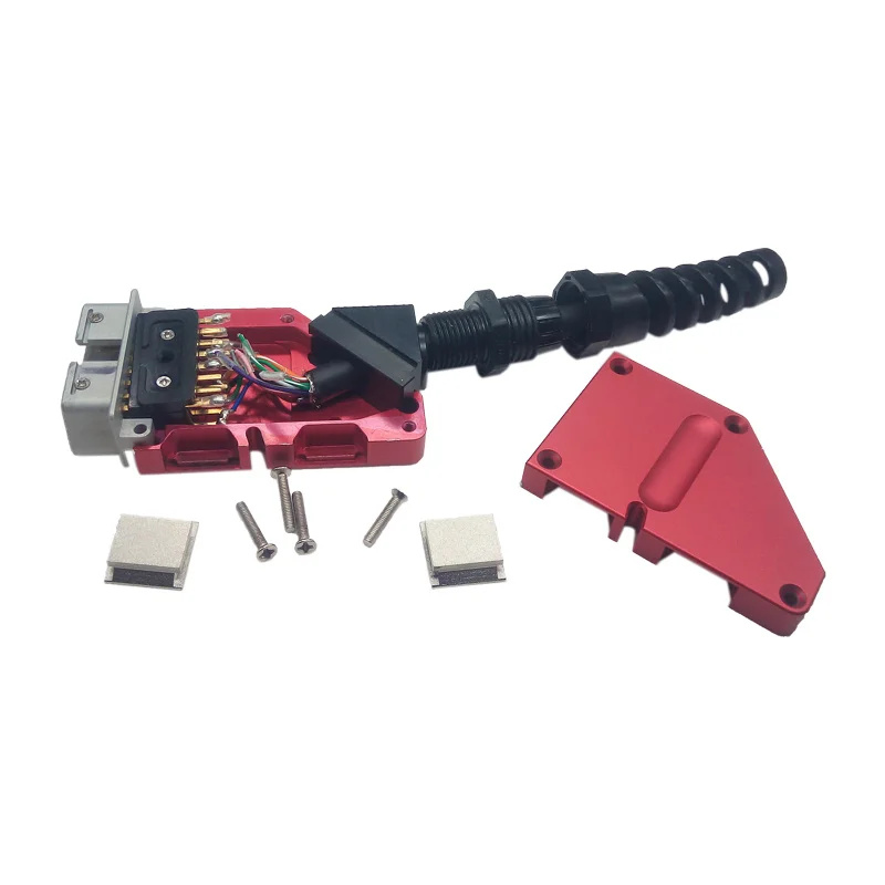 OBD2 Metalowa głowica 16 Pin Automotive Diagnostic D Connector Wtyk Diagnostic Sprzęt China Red Universal OBDII głowica