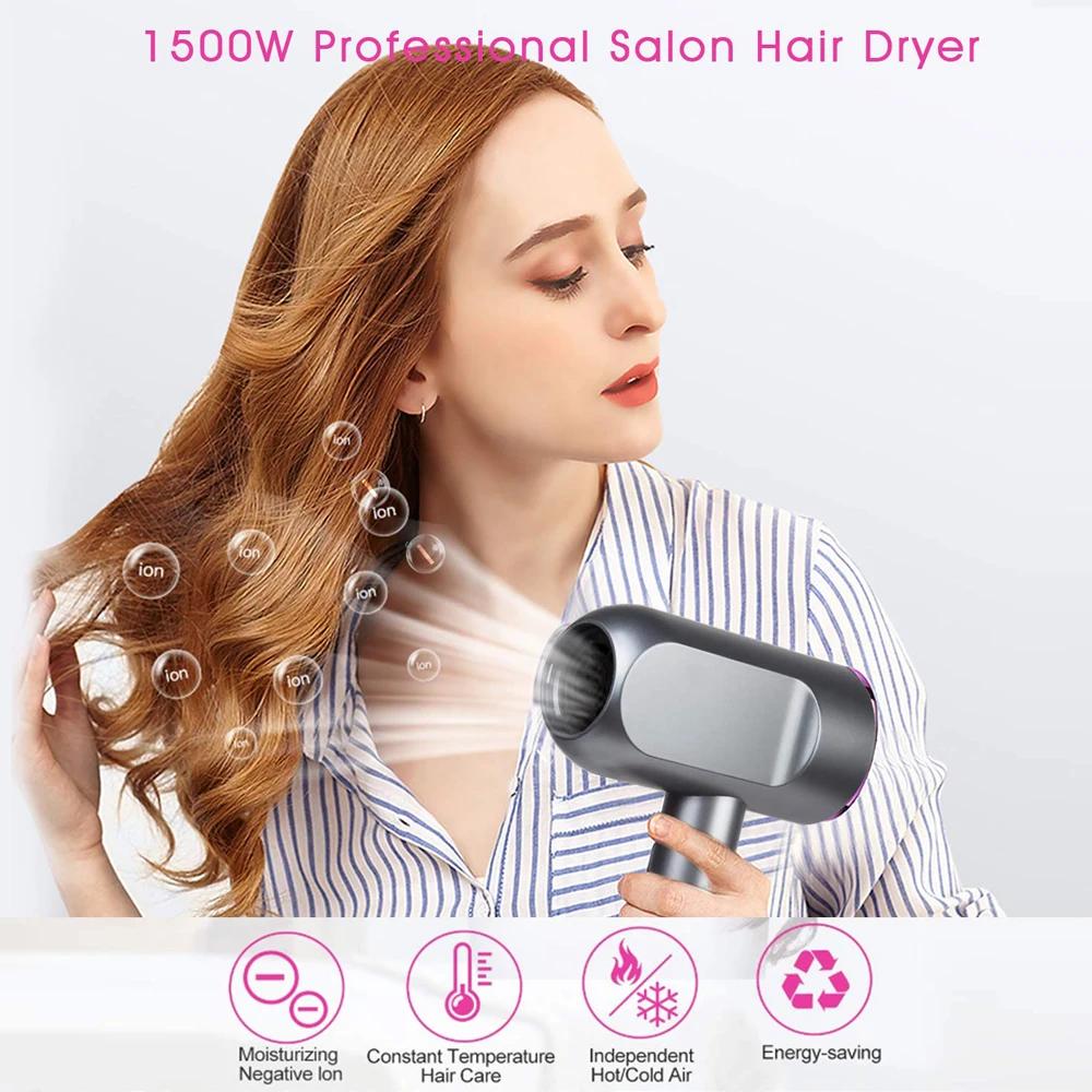 Dryers Anion Hair Dryer Portable Diffuser For Hair Dryer Ion Professional Hairdressing Blow Dryer 1800W Blower Hairdryer