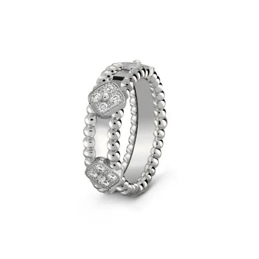 luxury designer ring womens jewelry charm bracelet four leaf grass bracelet elegant fashion steel titanium mens 18k rose gold294W