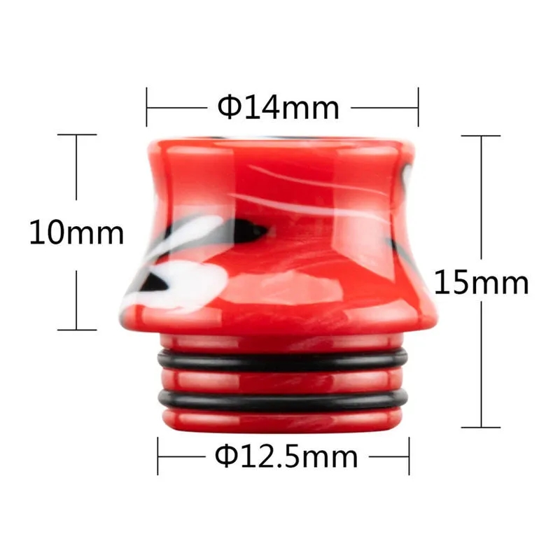 Résine époxy à large alésage 810 Drip Tips Support d'accessoires pour fumer TFV8 TFV12 Embouchure de vapeur en peau de serpent pour 810 fils TFV 8 12 Big Baby Smok Sub Ohm Atomiseurs de réservoir