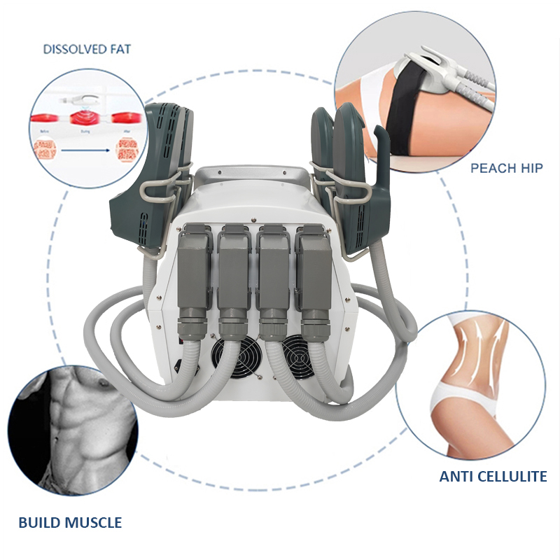 Ems neo slim perdita di peso hiems emslim rf costruzione muscolare hiemt riduzione del grasso tesla macchine dimagranti il corpo 4 Maniglia