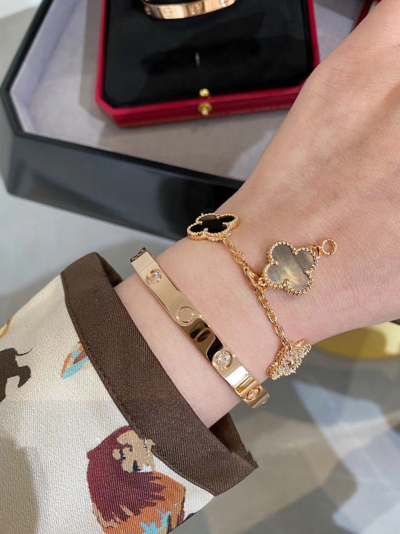 Designerarmband dikke roségouden armband met diamant voor dames top V-goud 18k zilveren armband Open stijl bruiloftssieraden met doos