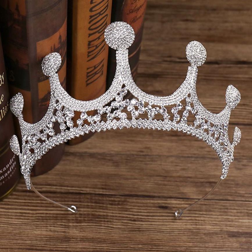 Wit mooi Prinses Hoofddeksels Chique Bruidstiara's Accessoires Prachtige Kristallen Parels Bruiloft Tiara's en Kronen 12105246C