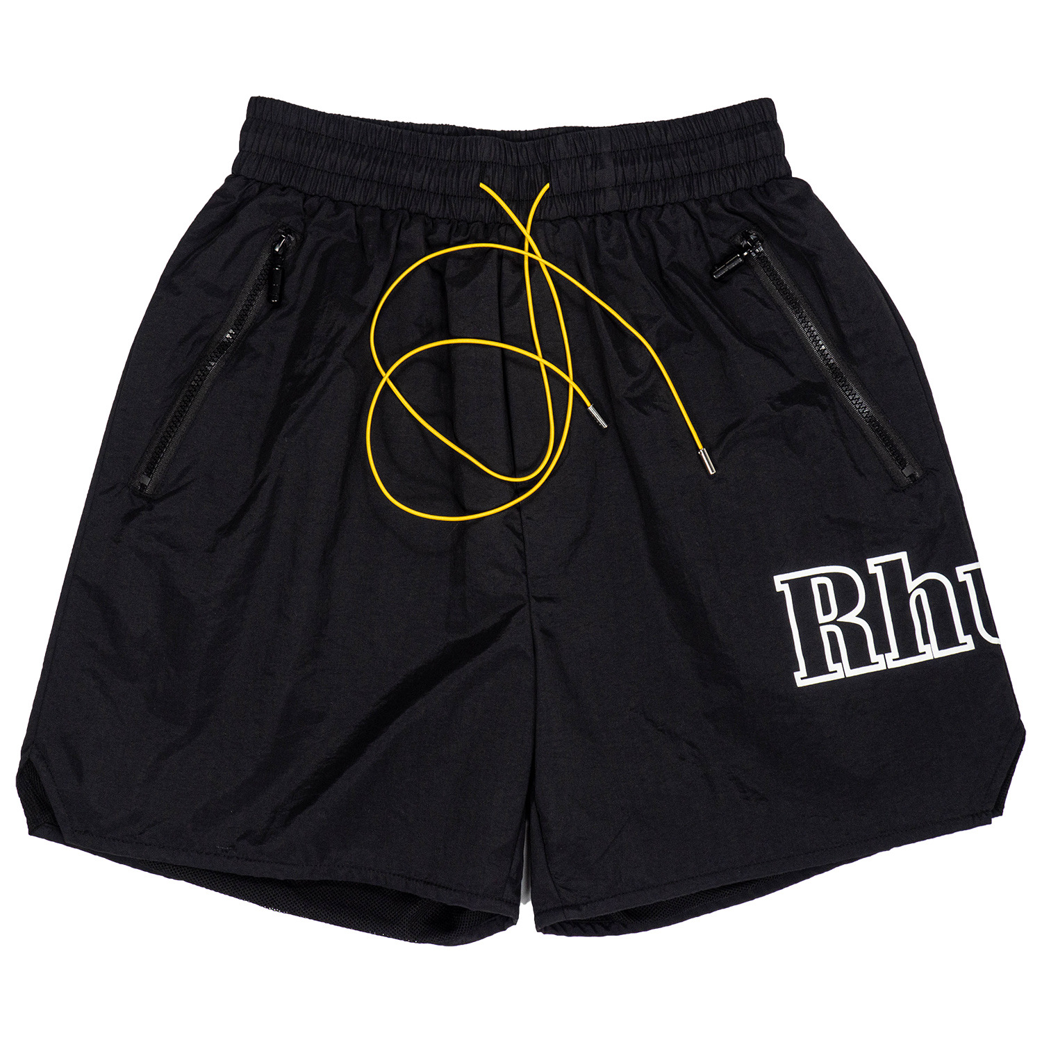 RHUDE Men Breathable Beach Shorts Men Women Casual Mesh Track Breathable Oversize Rhude Shorts Waist Drawstring Shorts