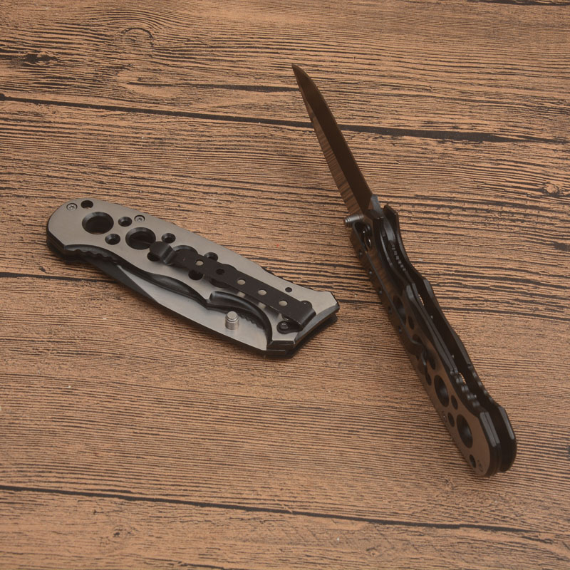 NUEVO Cuchillo plegable Boker Táctico Asistido Apertura rápida 3CR13 Hoja de punto de caída Mango de aluminio Cuchillos de apertura rápida Herramienta EDC de caza para acampar al aire libre