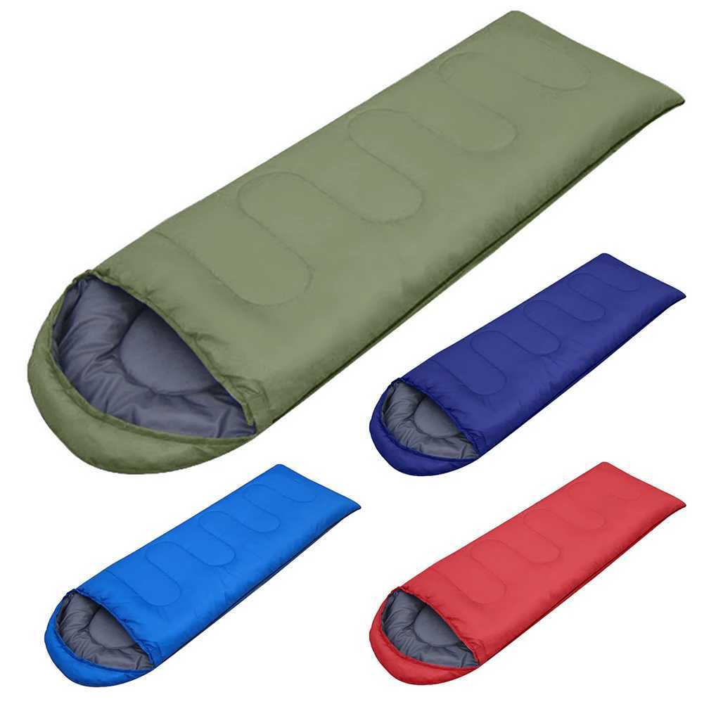 Sacs de couchage Camping sac de couchage ultraléger imperméable 3 saisons enveloppe chaude sac de couchage sacs de couchage léger pour voyage en plein air randonnéeL231226