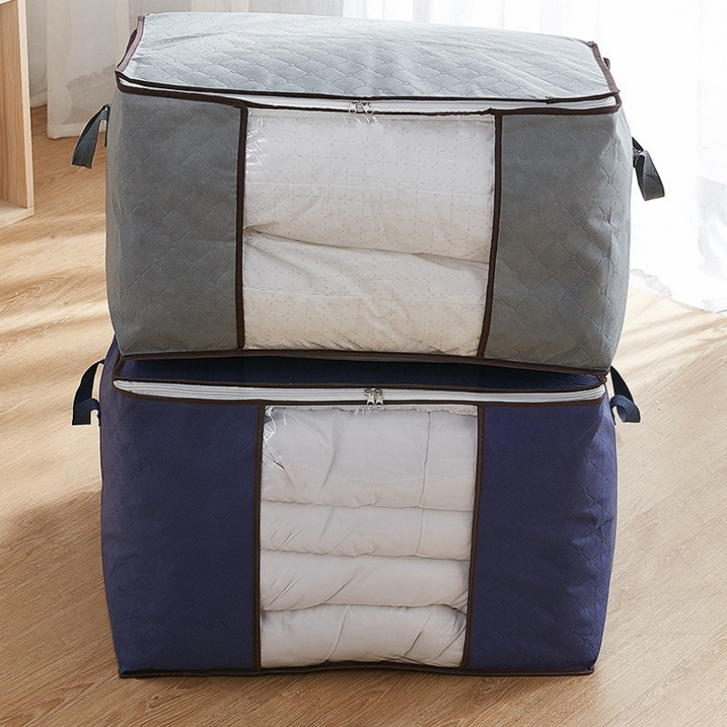 Quilt opbergtas Non-woven opvouwbare organizer Grote dekbedzakken Ruimtebesparend voor dekbedden Kussens Dekens Beddengoed Dekbed MHY007