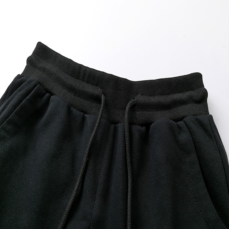 Pantaloni firmati ricamati piccola etichetta semplici pantaloni sportivi casual in tinta unita con coulisse pantaloni da jogging in spugna a sezione sottile da uomo