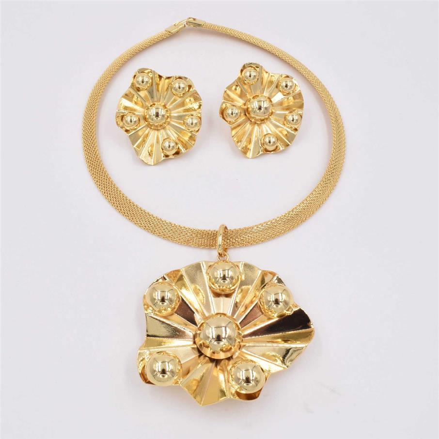 4 conjuntos dubai ouro plat alta qualidade moda áfrica conjunto de jóias de casamento neckalce brinco women309n
