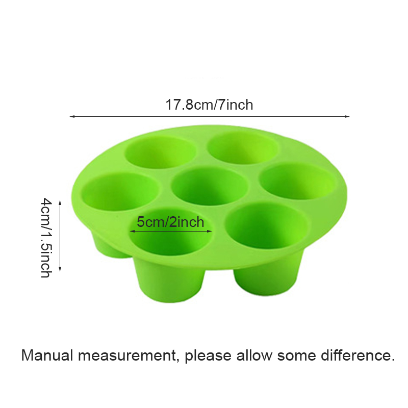 7 inch Air Friteuse Koekenpan Kooi Schotel Bakpan Rek Pot Accessoires Muffin Cupcake Tin Lade Bakken Siliconen Cakevorm Eenvoudige DIY Keuken Tool HW0155