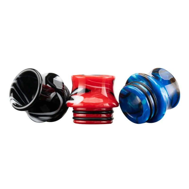 Résine époxy à large alésage 810 Drip Tips Support d'accessoires pour fumer TFV8 TFV12 Embouchure de vapeur en peau de serpent pour 810 fils TFV 8 12 Big Baby Smok Sub Ohm Atomiseurs de réservoir