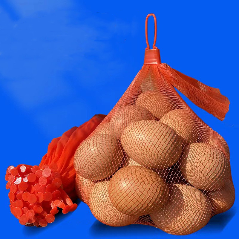 Äggluckor Strong Stretchable Plastic Mesh Bag återanvändbar för grönsaker Frukter Toys Wholesale LX6308