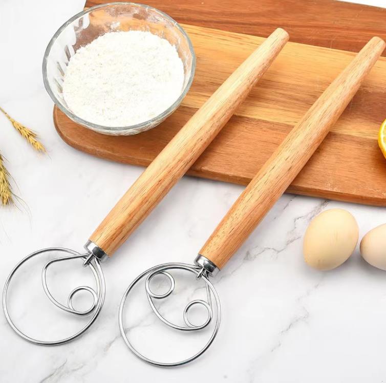 Pâte Fouet Mélangeur Outils Mélangeur Pain Farine Batteur À Oeufs En Acier Inoxydable Style Hollandais Gâteau Danois Dessert Admixeur Outil De Cuisine SN6313