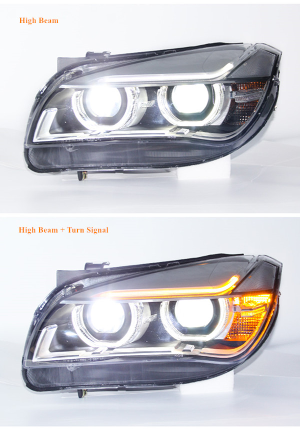 Car Head Light Assembly for BMW X1 E84 LED Daytime Running Headlight 2011-2015 Turn Signal Dual Beam Lens