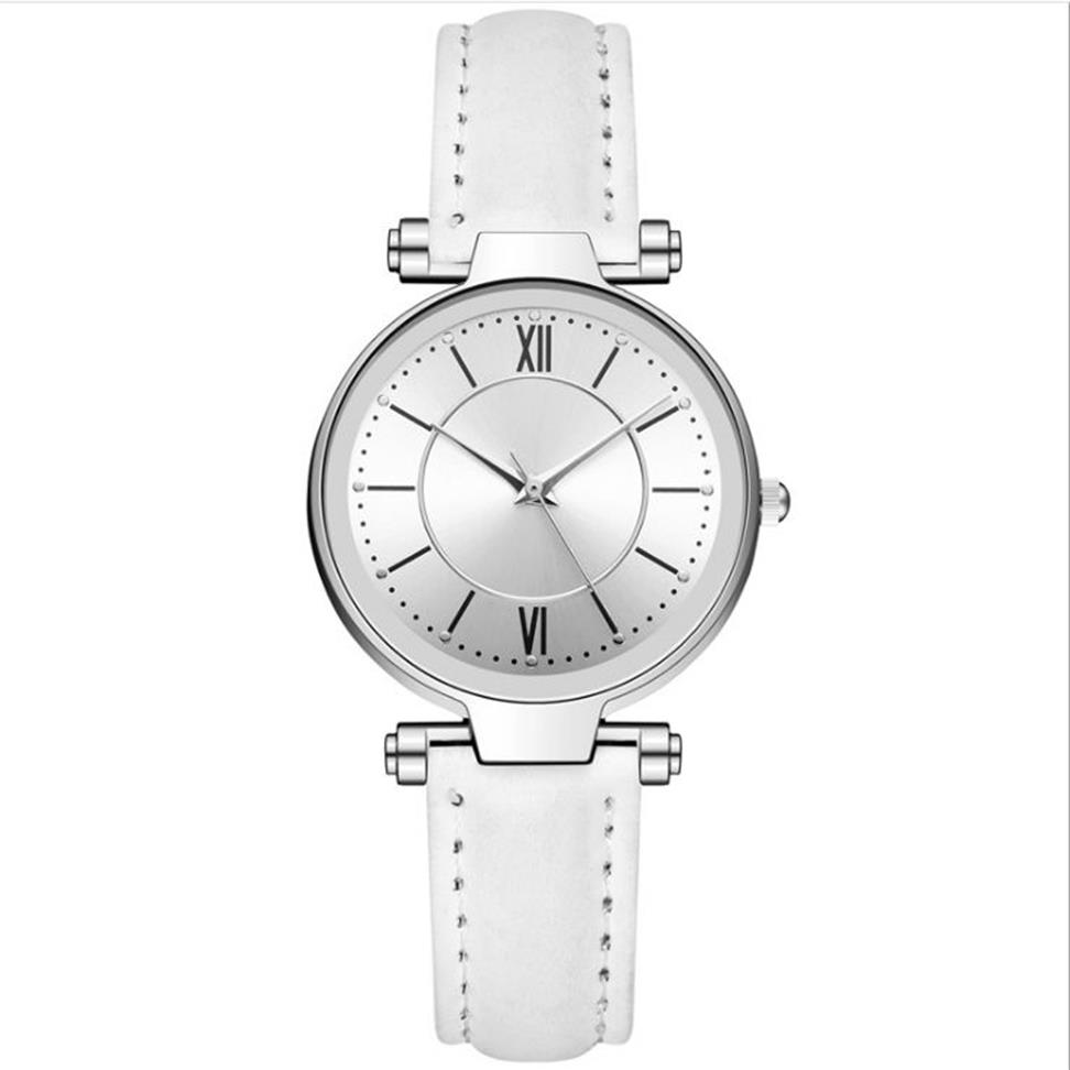 Toute la marque McyKcy loisirs mode Style montre pour femme bonne vente Quartz blanc dames montres Simple montre-bracelet 287C