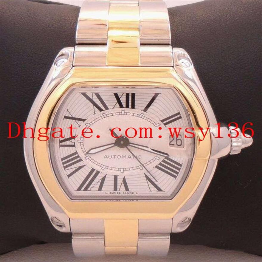 Orologio da uomo di grandi dimensioni da uomo W62031Y4 MOVIMENTO MECCANICO AUTOMATICO TOW TONE 18K Orologi da polso da uomo in acciaio giallo giallo 30k3070