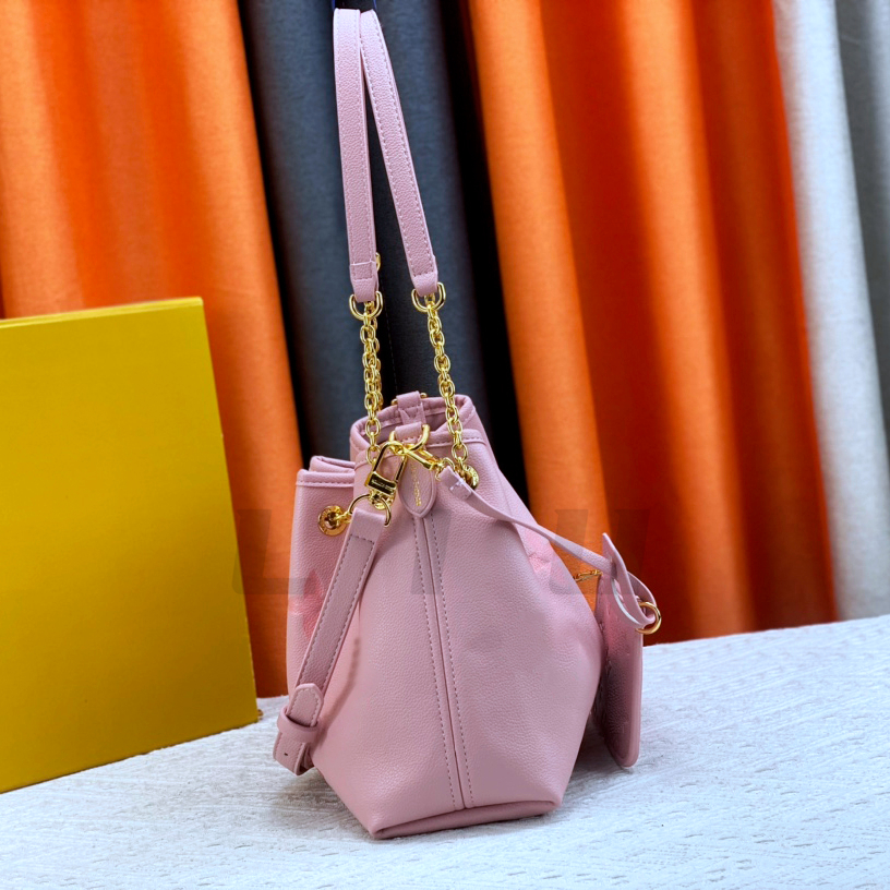 Designer Tote High Quality Luxury Läder Bucket Bag Womens Classic Drawstring Axel mode plånbok hinkar Topphandtag Purses Handbag Crossbody