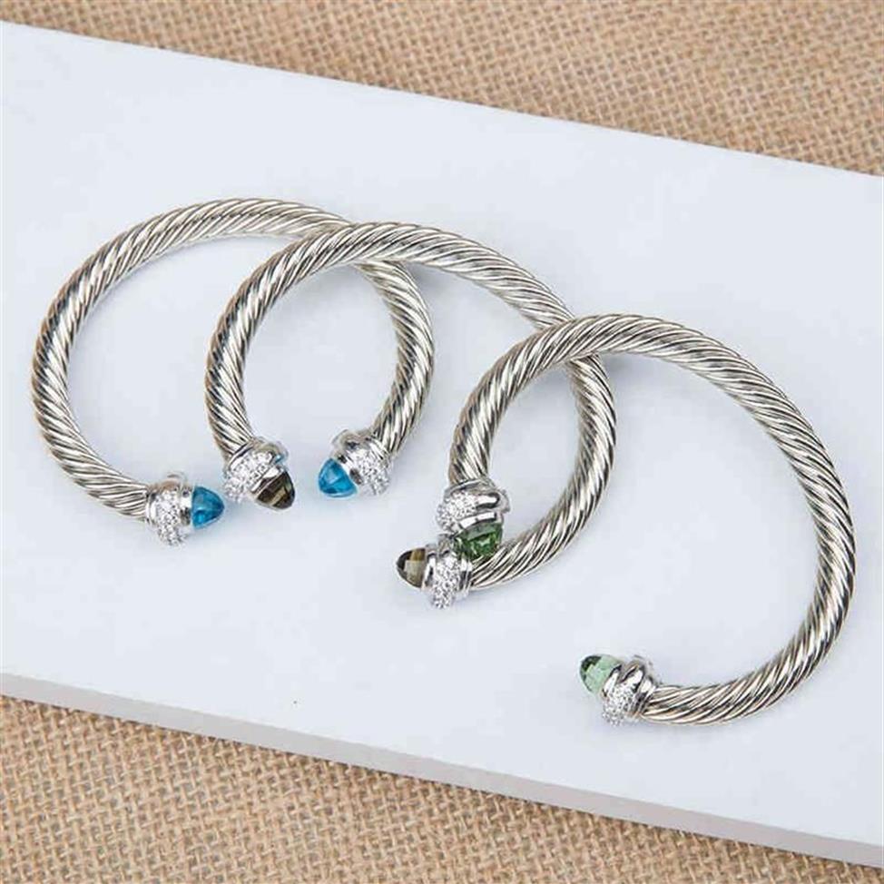 Bracelets réglables bracelet bracelet charme sliver créateur bijoux de mode Câles classiques princesse de haute qualité avec amethyst TOAP3343