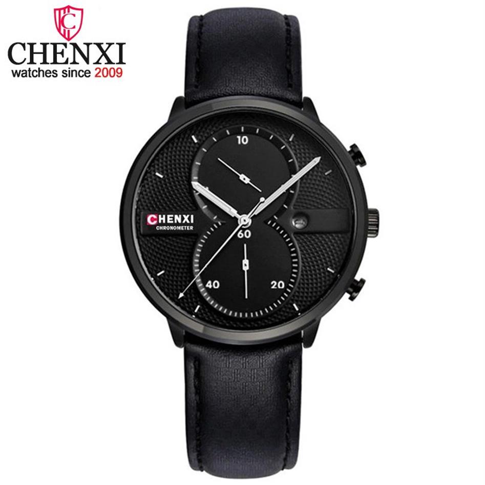 Chenxi Relogio Masculino Man Watch Chronograph Mens Watches Top Brand Luksus Sports Watches Men Clock Quartz Wristwatch Mężczyzna new257z