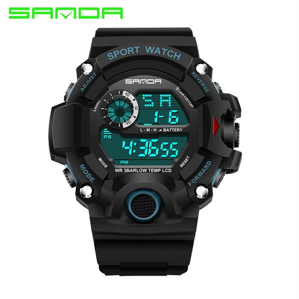 Men Sports Watches S-Shock Wojskowe zegarek moda na rękę na rękę nurkową sportowe sportowe zegarki cyfrowe Wodoodporne Relogio Mascul279e