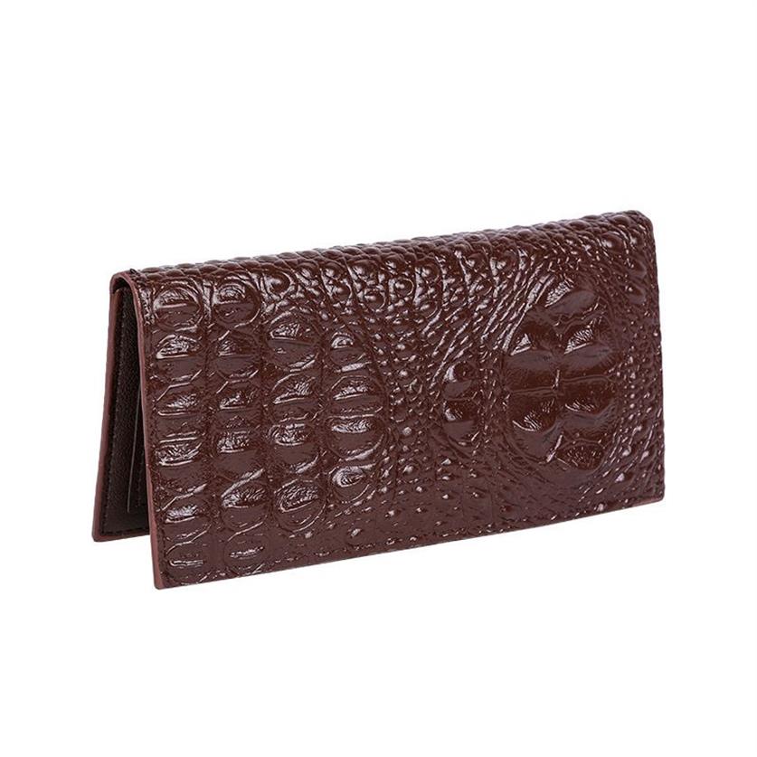 Mens Purse Fashion Hard Version Zero Bag Money Clip Luxury Crocodile Multi Card Wallet2505