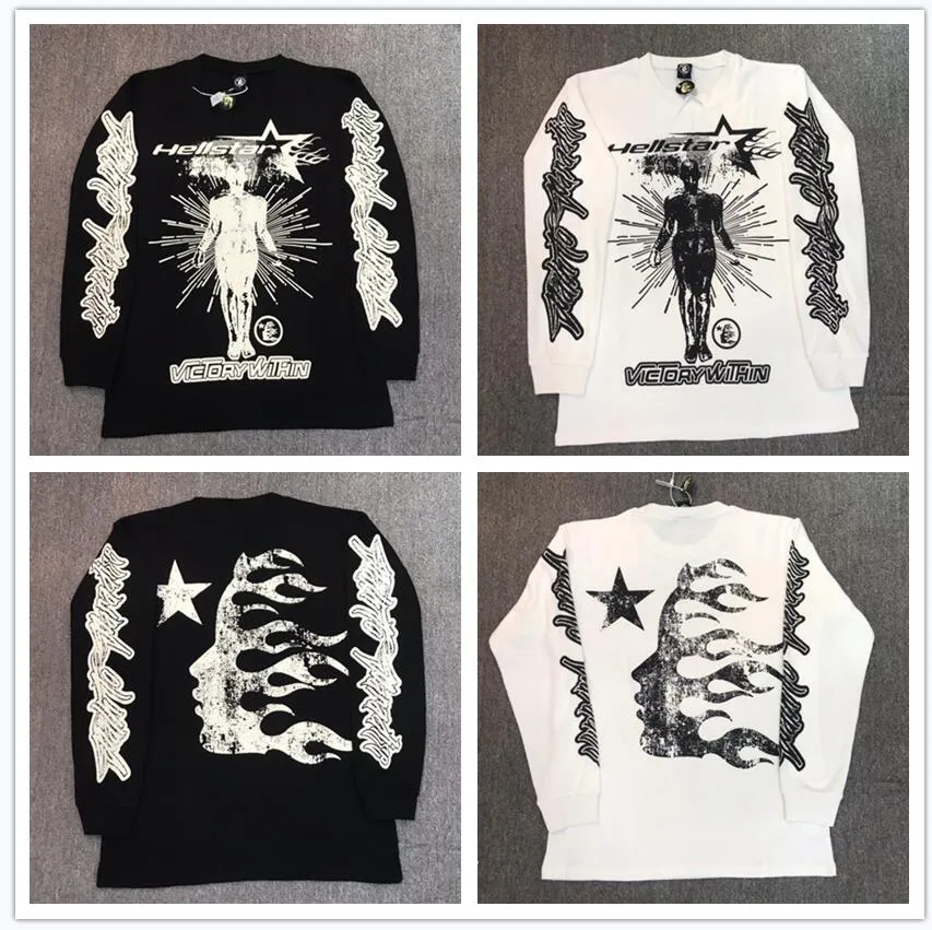 رجال هوديي سترات النساء الجحيم وسجلات Star Studios Records Crewneck Hoodie Long Pants Hell Star Hellstar W9WJ#