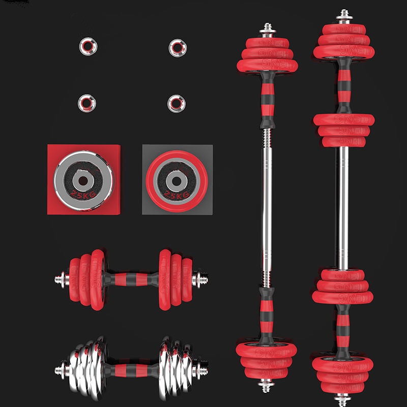 Hantle 15 kg 20 kg 30 kg z pudełkiem czarny lakier czerwony litera czyste żelazne solidne hantle hantle i damskie domowe fitness Regulowane sztangi