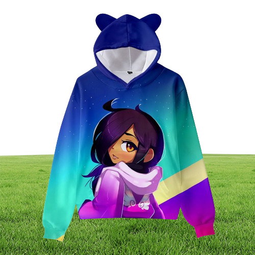 Aphmau Merch Kids Hoodie for Boys Girls Harajuku Sweatshirt 스트리트웨어 힙합 Kawaii 고양이 귀 박리 후드 재킷 코스프레 1485171