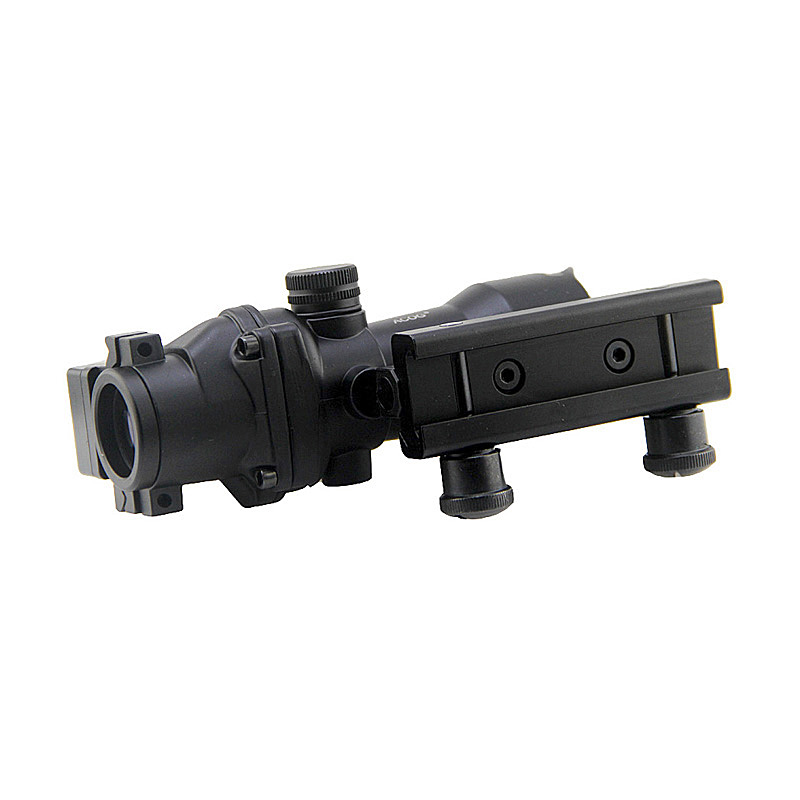 ACOG Fiber Sight 4x32 Riflescope Fiber Source Red Illuminated Scope com RMR Mini Red Dot Reflex Sight