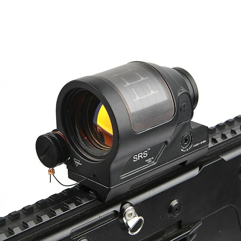 Système d'énergie solaire de vue réflexe de chasse SRS 1x38 Red Dot Sight QD Mount s'adapte à un rail de 20 mm