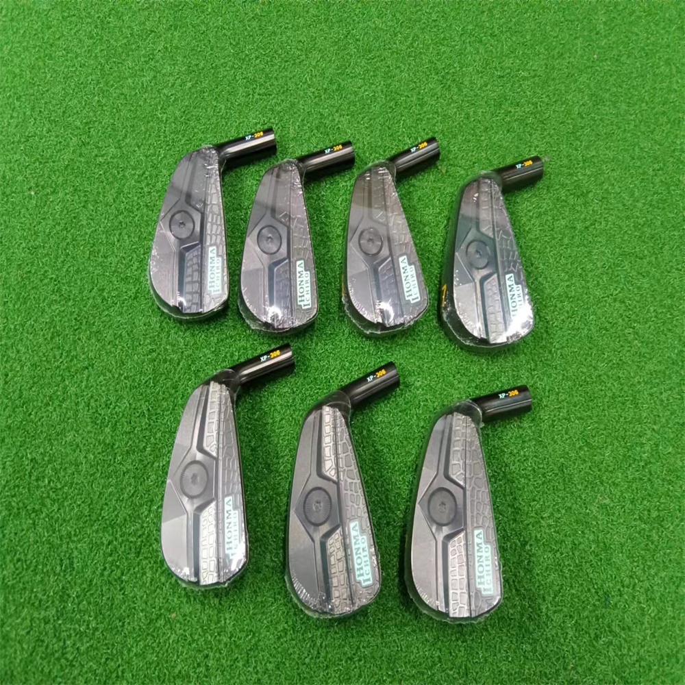 Nouveaux fers de golf Ichiro Honma Hollow Black Blue Golf Irons Golden 456789psteel ou Graphite Golf Clubs