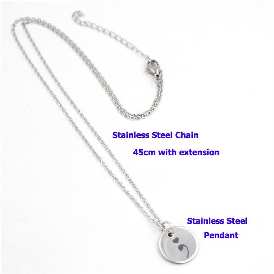 New Arrival Stainless Steel Necklace Semicolon Necklace Depression Awareness Pendant Necklace Warrior Mental Health Suicide Jewelr344o