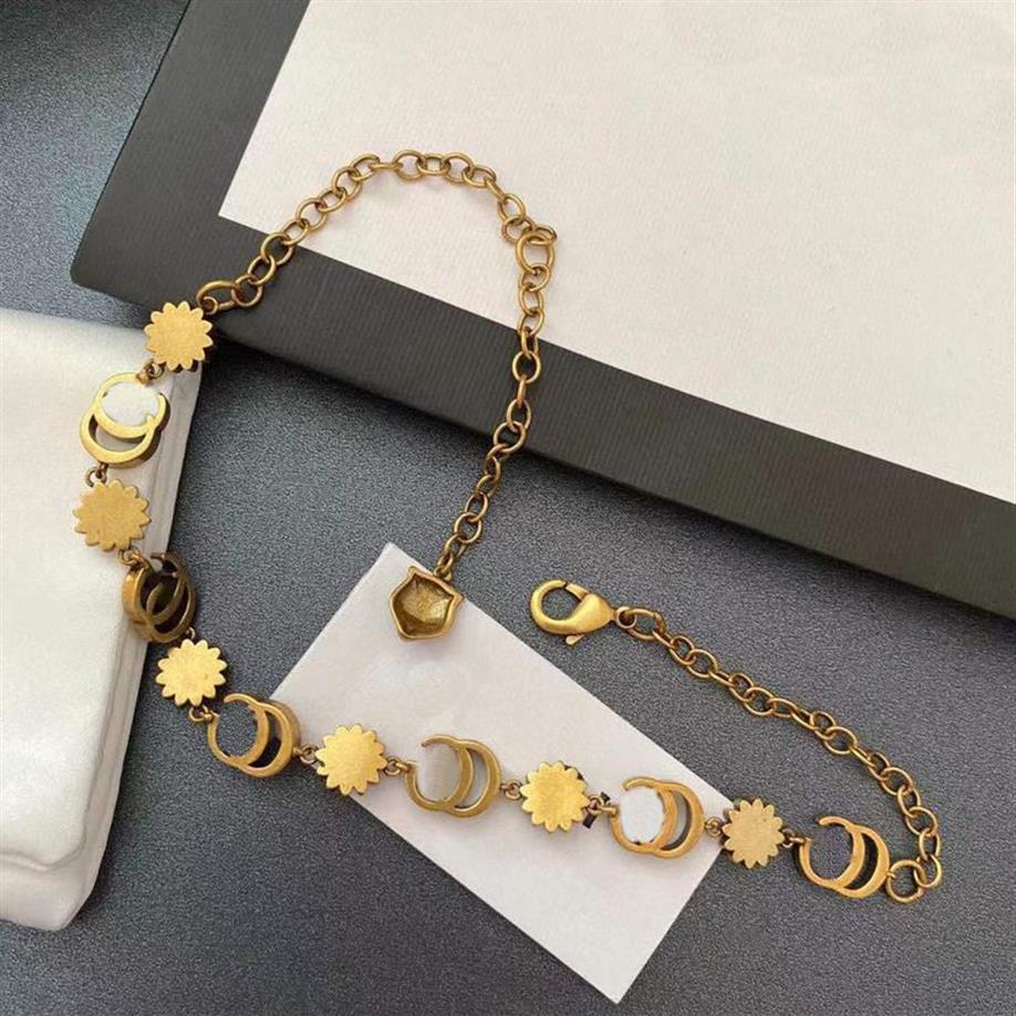18K Gold Brass Copper Designer Colares Chaker Chaker Chain G-Letter Pingents Fashion Womens Colar Jóias de Casamento Acessórios