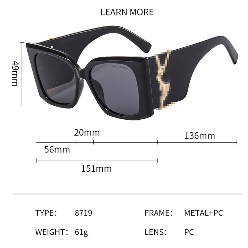 Ysl Designer for Women Summer Sunshade Mens Polarize Designer Read Good Quality Yslsunglasses Travel Womens Luxury Brand Glasses 94e3