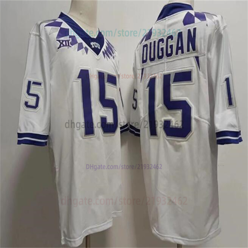 TCU Horned Frogs football jerseys NCAA College 15 Grant Tisdale Mens all stitched jersey