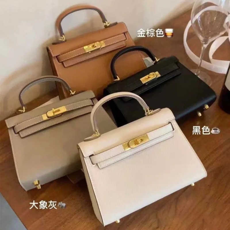 2024 New Summer Premium 2nd Generation Bag Togo Cowhide Fashion Mini Handbag One Shoulder Crossbody