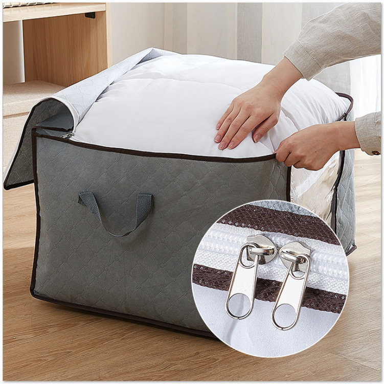 Nouveau sac de rangement de couette, sac de rangement de vêtements étanche à l'humidité pour la maison, sac d'emballage de bagages non tissé épais CCJ2115