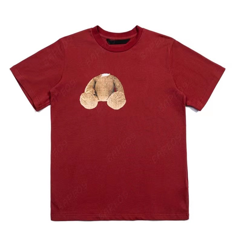T-shirt firmata con stampa ricamata T-shirt casual con top a manica corta con stampa monogramma in vendita abbigliamento hip hop da uomo di lusso in cotone 001