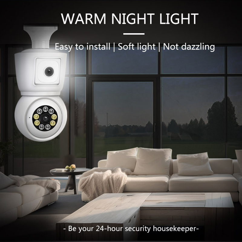 DP44 HD 1080P Light Bulb Camera Wireless Surveillance Motion Detection Full Color Night Vision Smart Wifi Indoor Outdoor E27 Socket PTZ Cameras