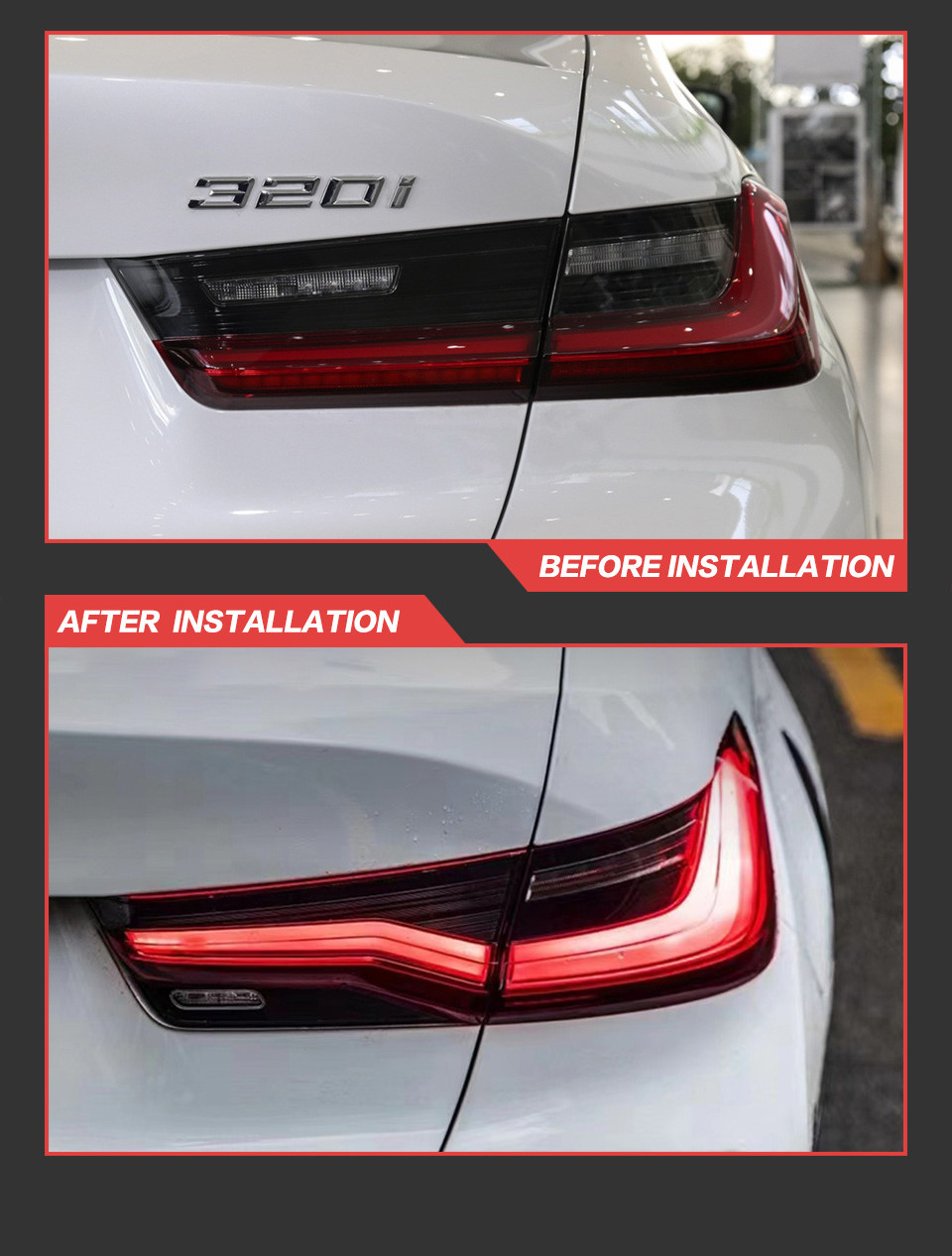 LED Dinamik Dönüş Sinyal Kuyruk Işığı BMW G20 G28 M3 Arka Fren Sisi Alay Lamesi 2019-2021 Araç Aksesuarları