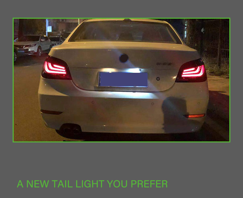 Bakre löpande broms dimma bakljus för BMW E60 LED TAILLight 2002-2010 DRL Turn Signal Lamp Car Accessories