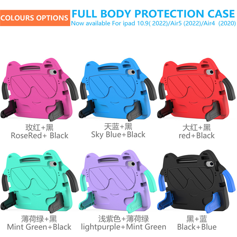 EVA Foam Kids Cases Handle Stand Shockproof Protective Cover For iPad 10th 10.9 Pro Air 11 10.2 10.5 Samsung Tab A7 Lite T220 A8 10.5 X200 T290 T500 T720 T860