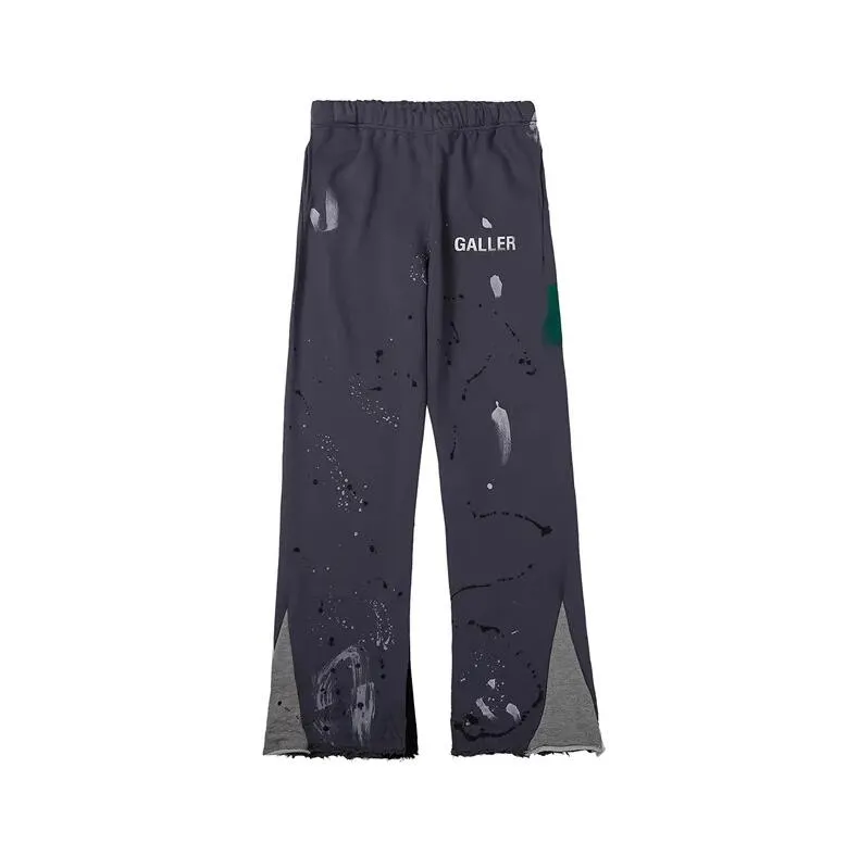 Mens Jeans Designer Clothing Fashion Pant Galleryes Depts Speckled Jeans Stitched Overalls Virgil High Street Pants Flared Sweatpants Rock Streetwear7XI3