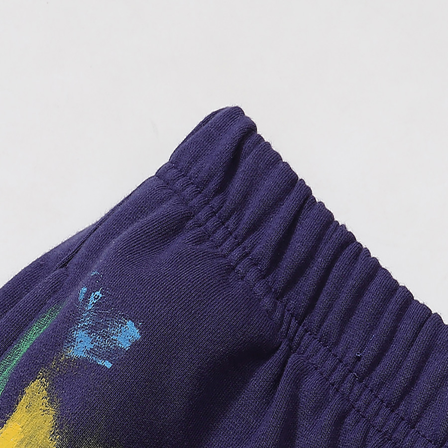 Pantaloni della tuta da uomo Marchio di moda americano splash-ink tie-dye stampato con lettere stampate da uomo e da donna pantaloni casual larghi e pantaloni alla caviglia