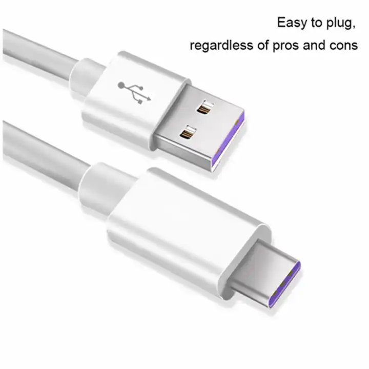 Högkvalitativ 0,25 m/1 m/1,5 m/2 m USB-typ c-tråd för Huawei 5A snabb laddningskabel ny