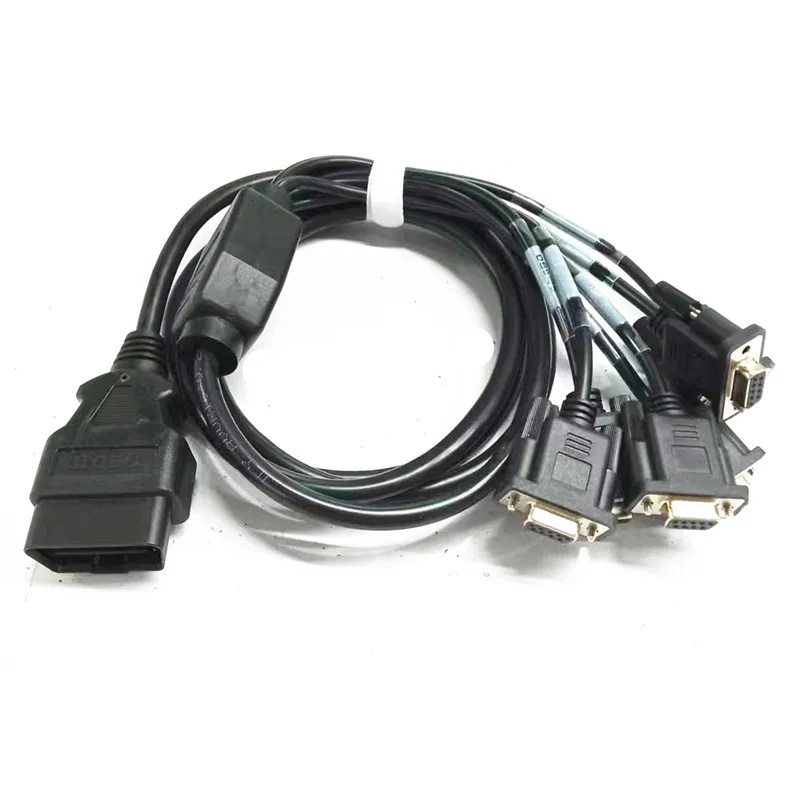 CAR OBD Mężczyzna do 6 db9 interfejsów żeńskich Serial RS232 Diagnostyczny narzędziowy kabel połączenia bramki
