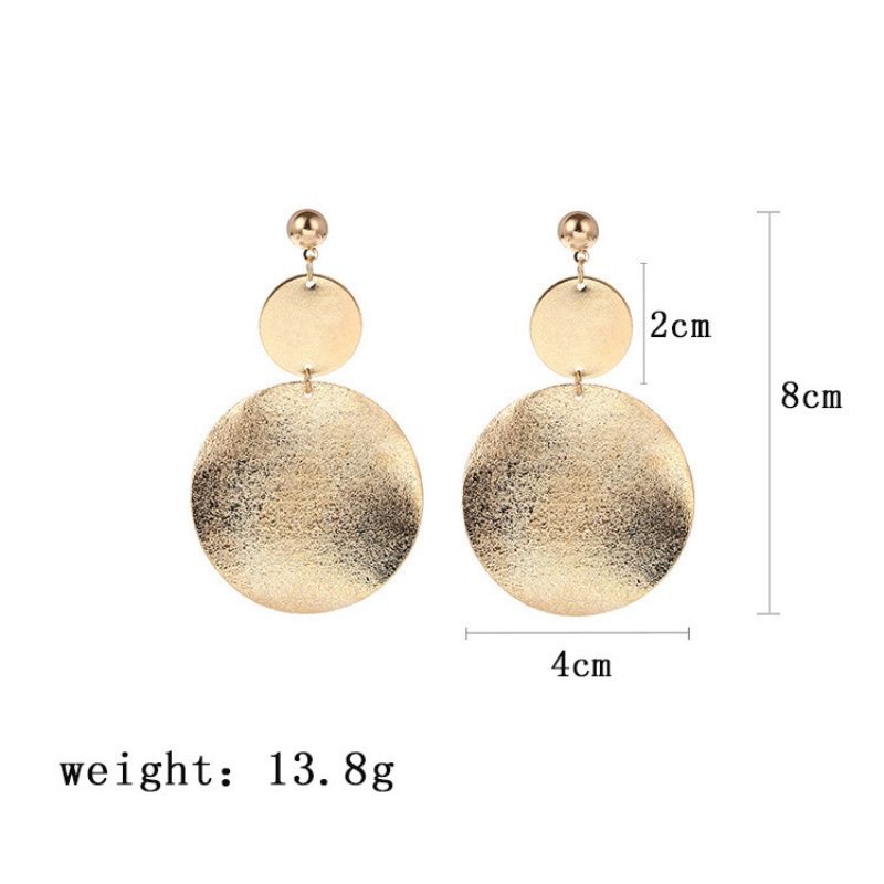 Designer Geometric Dangle Earrings For Women Classic Roman Numerals Wedding Jewelry