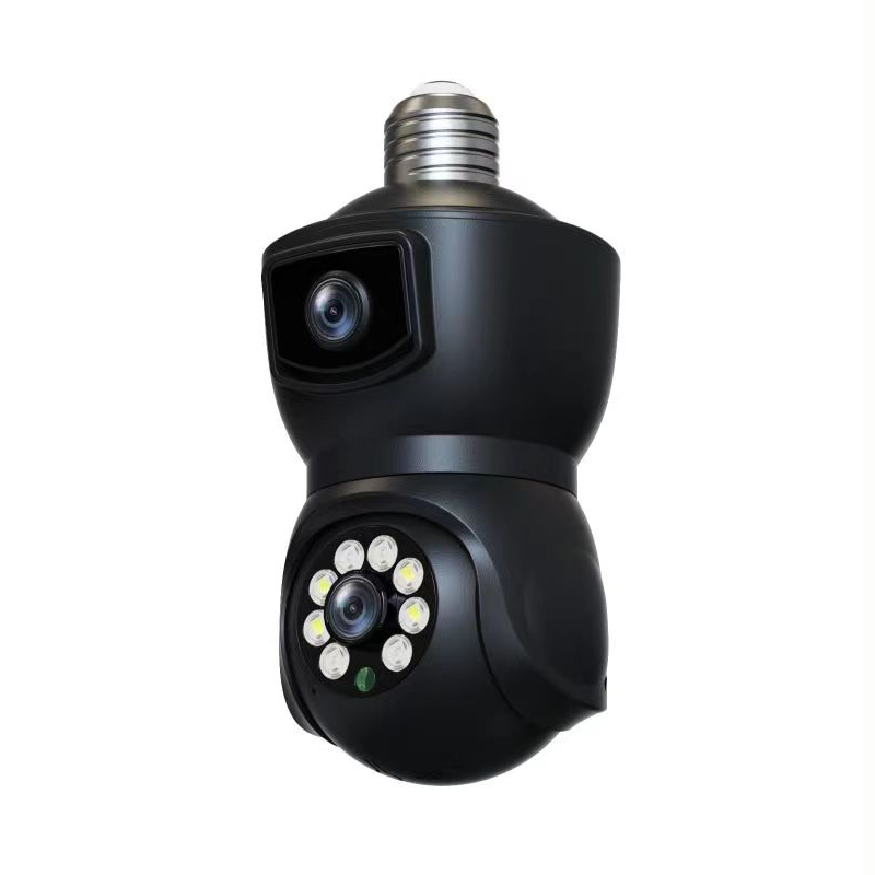 DP41 HD 1080P Dual Cameres Draadloze bewaking Gloeilampcamera Bewegingsdetectie PTZ Smart Wifi Binnen Buiten Cam E27 Lampcamera