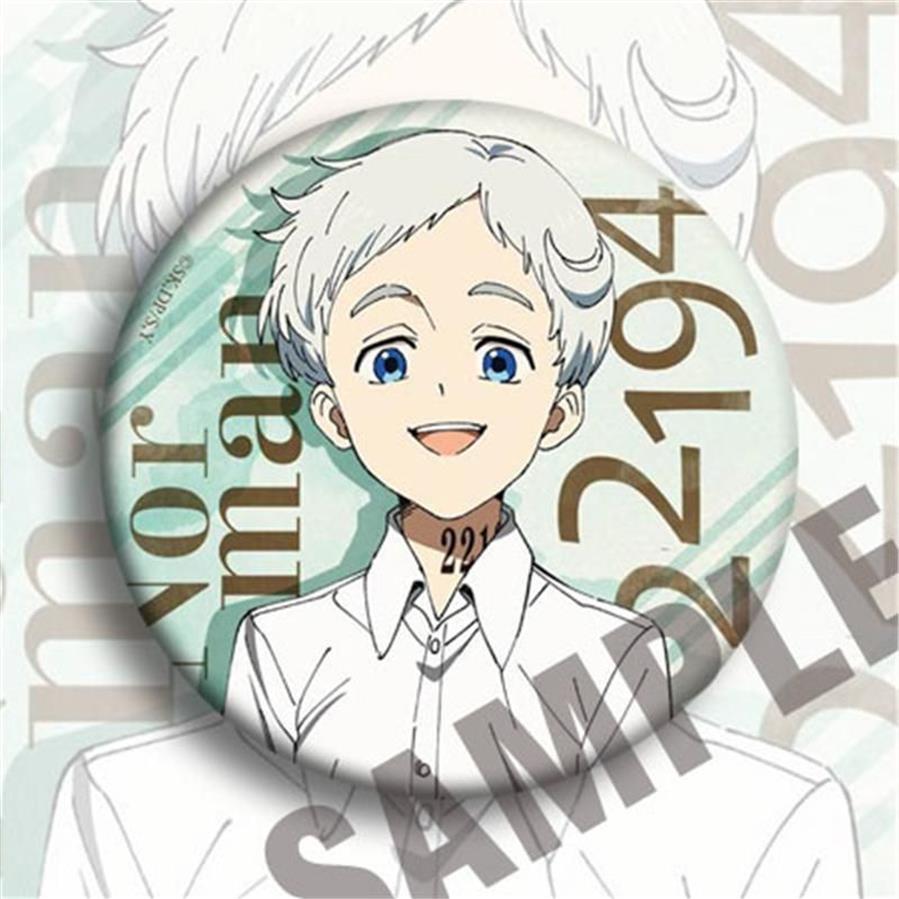 Spille Spille Anime Del Giappone Del Fumetto The Promised Neverland Cosplay Distintivo Yakusoku No Emma Spilla Spille Zaini Pulsante Gift313m