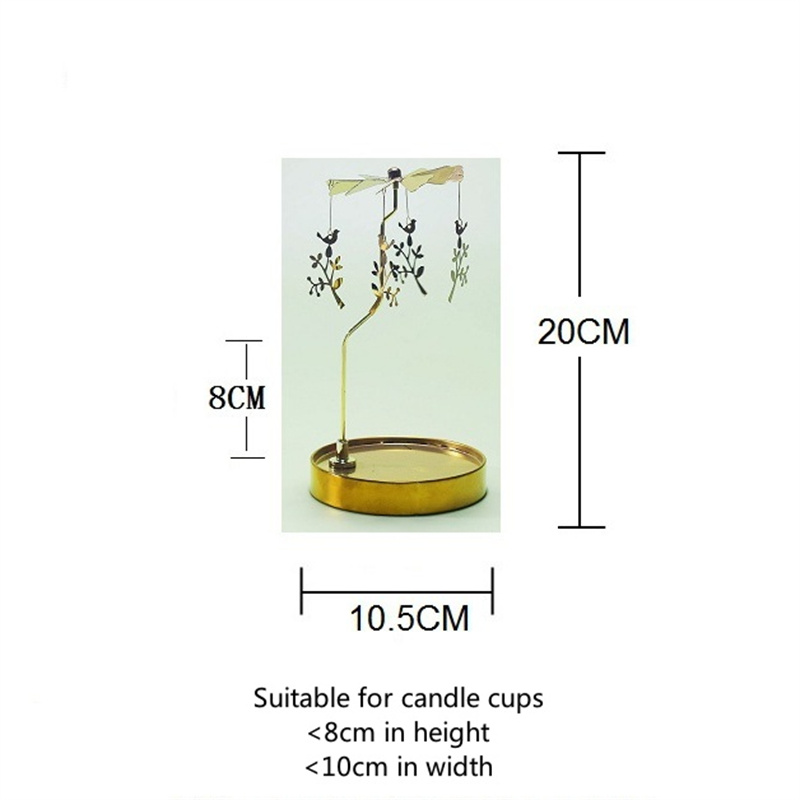 Круглый поднос для свечей, вращающийся подсвечник, романтический фонарь, ветряная мельница, подходит для украшения или креативного подарка на день рождения MHY015